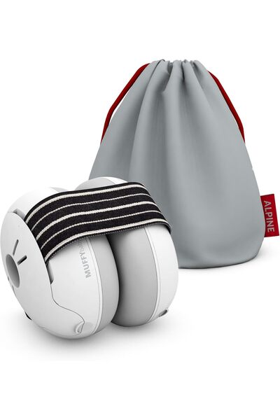 ALPINE HEARING PROTECTION Alpine Muffy Baby Ear Protection - Noise-Reducing Earmuffs, Black, 1 Count