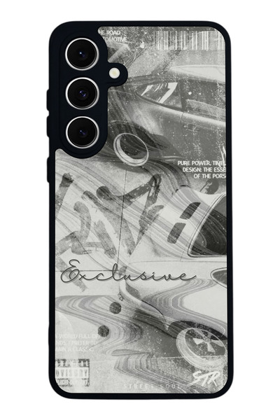 SCALETA CASE حافظة سوداء غير لامعة متوافقة مع هاتف Samsung Galaxy S24 FE - غط...