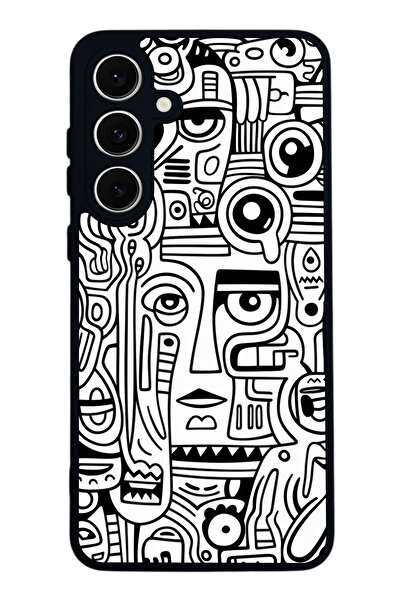 SCALETA CASE حافظة سوداء غير لامعة متوافقة مع هاتف سامسونج جالاكسي A16 - غطاء...