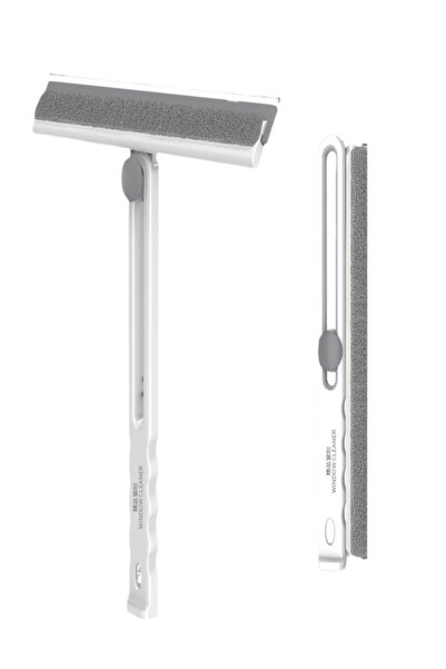 M.Y. TASO ممسحة تنظيف قابلة للطي من السيليكون مع مقبض قابل للتعديل - للحمام، ...