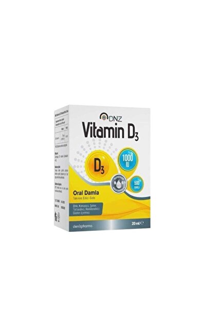 DenizPharma DNZ D3 Vitamin 1000 IU 20 ML Damla