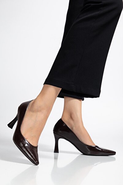 ALTIN TOPUK Brown Women's High Heel Shoes Stiletto