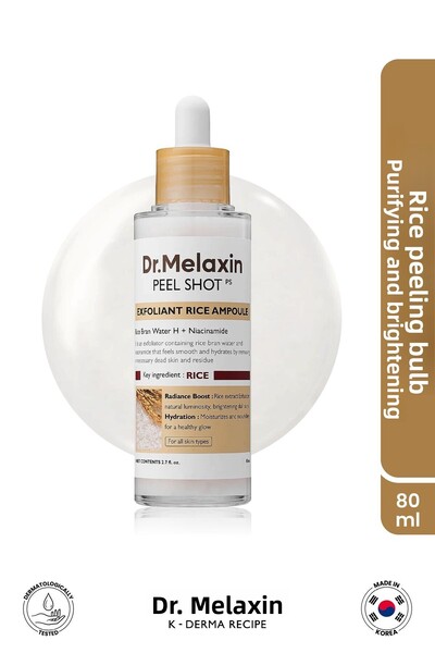 Dr.Melaxin Skin ampoule containing rice extract, niacinamide and double skin brightening care (80 ml)