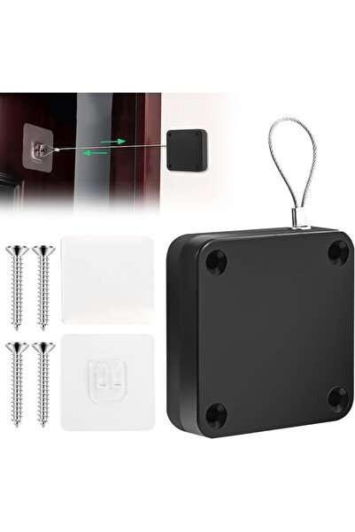 Generic Automatic Door Closer for Home Heavy-Duty Self Stick Backing Auto Door Closer Installs Quick & Easy