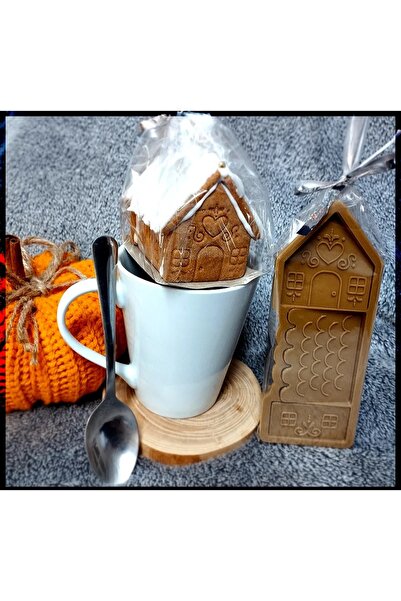 Filkorium3D Gingerbread Ev Kurabiye Kalıbı Seti – Yılbaşı Temalı Plastik Tasarım