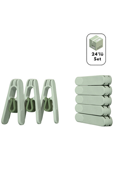 Makker Home 24 komada premium plastičnih štipalica bez opruga, neislomljive š...