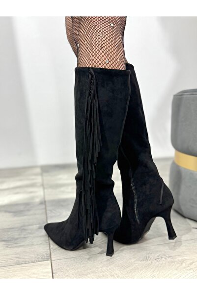 KATYDEA STORE ANNA fringed boots with thin heel