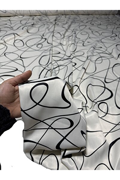 BURSA KUMAŞTAN En150 Double En Seasonal Black Color Dress Satin Fabric