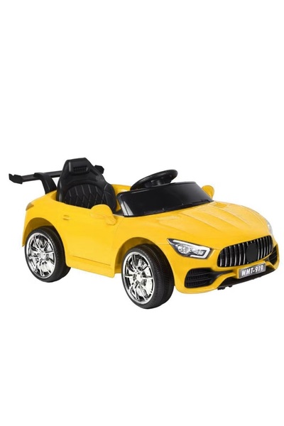 BabyCara سيارة رياضية للأطفال قابلة لإعادة الشحن بقوة 12 فولت مع جهاز تحكم عن بعد وموسيقى وأضواء للأعمار من 2 إلى 5 سنوات!