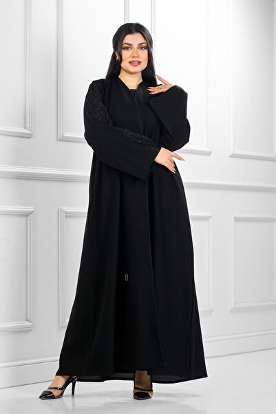 ROZA ABAYA Half-circle abaya woven from luxurious crepe fabric with a free headscarf