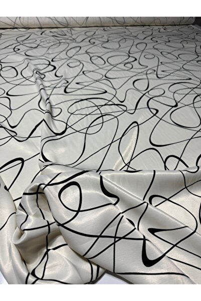 BURSA KUMAŞTAN En150 Double En Seasonal Black Color Dress Satin Fabric