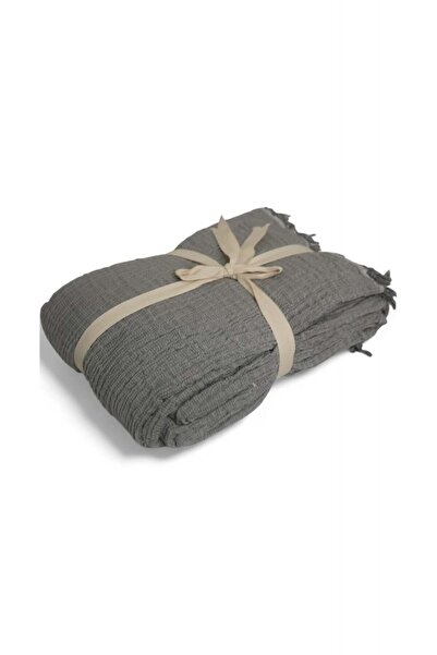 ERISHOMEE İhracat fazlası üç kat Müslin çok amaçlı gri çift kişilik 200 × 220cm