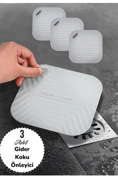 safestore 3 ADET Kötü Koku Önleyici Silikon Mat Banyo Mutfak Lavabo Balkon Gider Tıpası Kapağı Böcek Önleyici