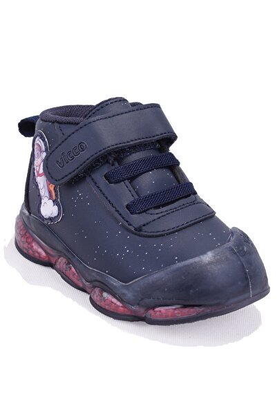 Vicco Geminis 946E25K447 Navy Blue Orthopedic Lighted Baby Boy Sports Boots