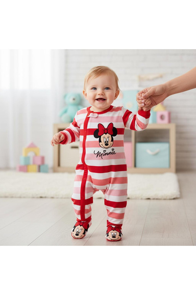 MINNIE Happy cotton jumpsuit for girls