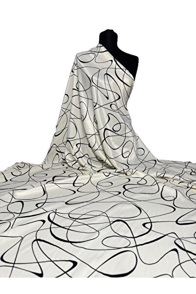 BURSA KUMAŞTAN En150 Double En Seasonal Black Color Dress Satin Fabric