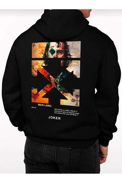 Hunors Sportswear & Company سويت شيرت جوكر مطبوع موديل للجنسين من القطن بغطاء...