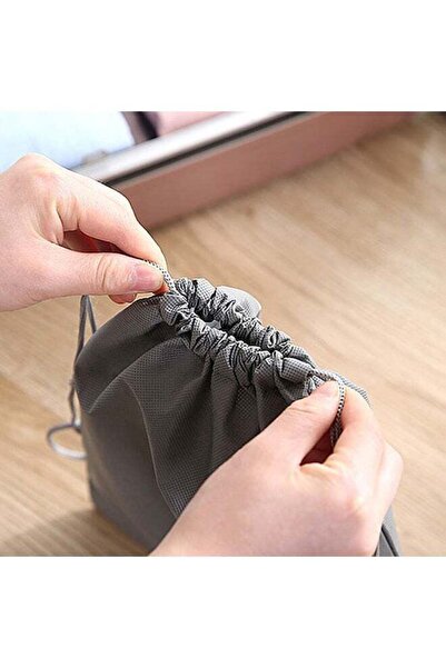 Generic Beauenty 5-Piece Travel Shoes Bags Grey/White