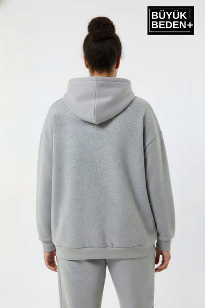 Superlife Γυναικείο φούτερ μεγάλου μεγέθους με κουκούλα Brooklyn με τύπωμα SPR26BSWK961