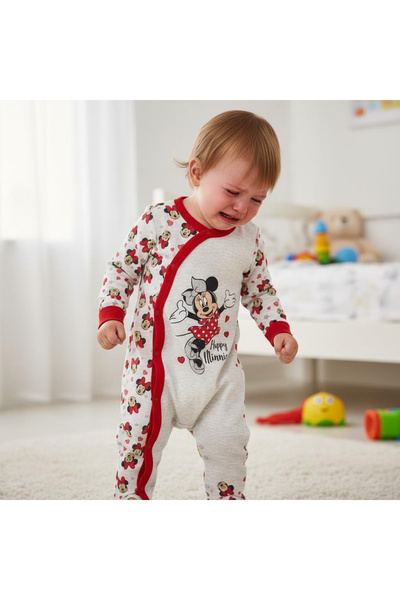 Disney Minnie Mouse Cotton Jumpsuit - RED