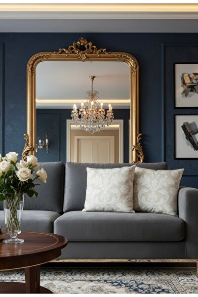 FARCY 2-Piece Combination Vintage Patterned Filled Decorative Pillow Cotton Throw Pillow Cushion Set (Filled Inside - 2 Pieces)