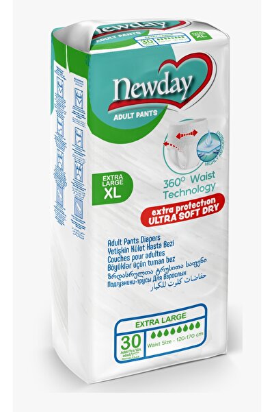 newday ADULT DIAPERS - PANTYHOSE, ADULT PANTS, XL SIZE, 30 PCS/PACK