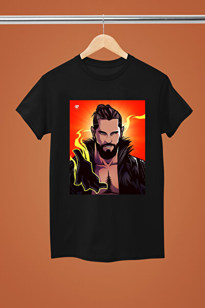 MAGORS تيشيرت جيمس دياتو WWE مطبوع من القطن بأكمام قصيرة للشباب والأطفال