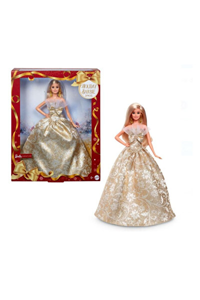 Mettel Papusa Blonda Holiday 2025 cu Rochie de Colectie Spectaculoasa Certifi...