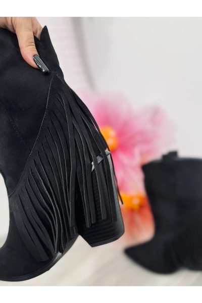 KATYDEA STORE Isabella Black Suede Clogs