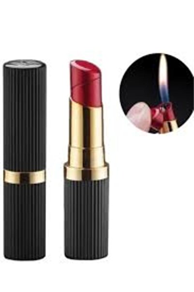 ErCorp Kadın Kapaklı Ruj Şeklinde Çakmak Şık Tasarım
