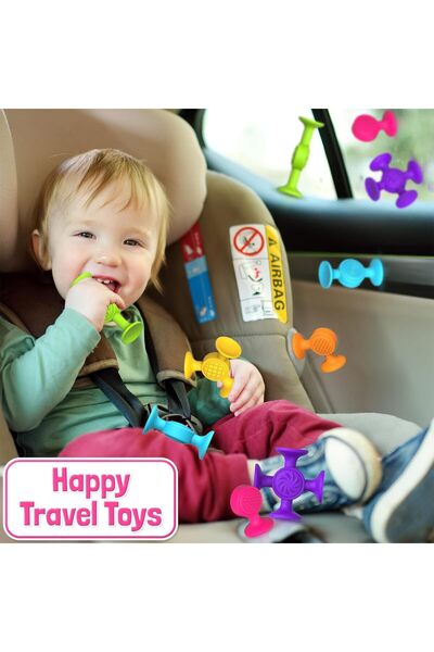 Generic Boliviaz 16-Piece Silicone Bathtub Toy Set – Assorted Stackable Educational Bath Toys