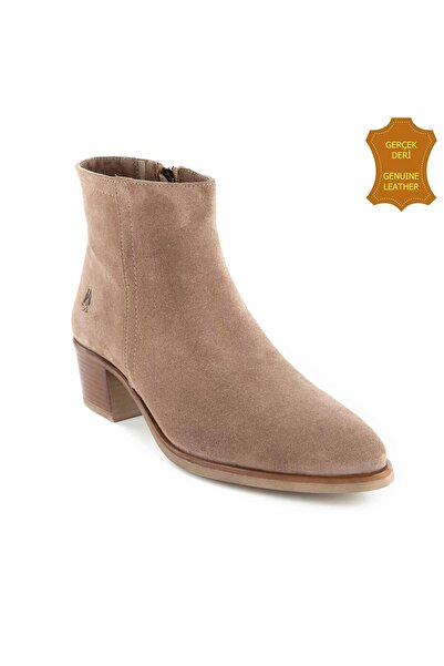 Hush Puppies Befasi 725011 Gerçek Deri, Anatomik, Kadın Bot Koyu Bej
