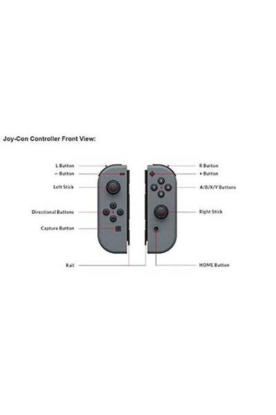 Generic Nintendo Joy-Cons Wireless Controllers (Neon Red/Neon Blue) - Compatible with Nintendo Switch
