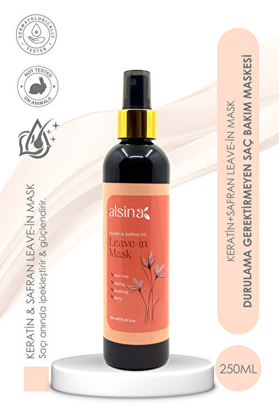 Alsina Keratin & Safran Durulanmayan Saç Bakım Maskesi 250 ml