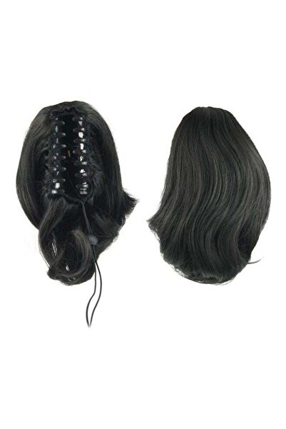 Generic وصلة ذيل الحصان من كليو-أون للشعر المستقيم باللون الأسود