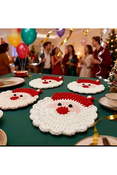 Butikhly Cup Coaster Handmade New Year 2 Pcs