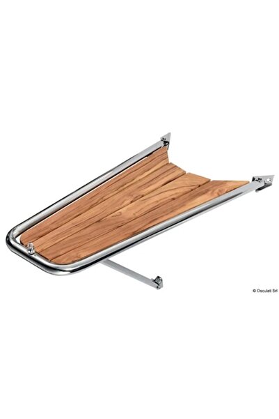 TNG Outdoor Platformă arc, lemn de tec, 1180x590x330 mm, oțel inoxidabil AISI 316, lonjeron reglabil