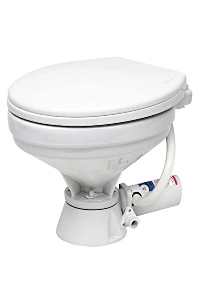 TNG Outdoor Toaletă electrică compactă de 12V cu capac din plastic, vas de po...