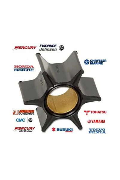 GFN Water Pump Impeller/Rotor Johnson-Evinrude 651080, 3-Blade, Neoprene