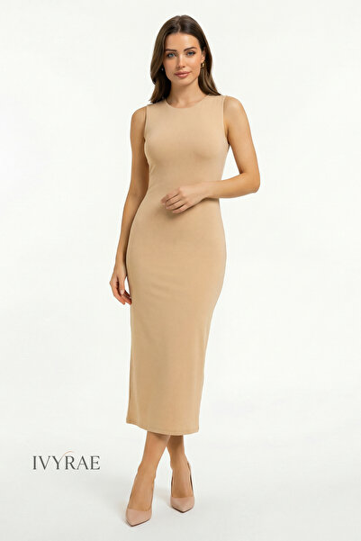 IVYRAE Γυναικείο μακρύ μεσοφόρι με χοντρό λουράκι από μπαμπού για το σπίτι, αναπνεύσιμο με απαλή υφή εφαρμοστό