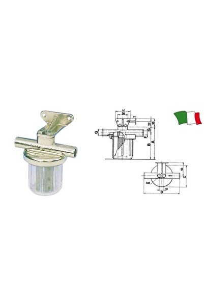 GFN Brass Water Filter for Engine Cooling Systems with Stainless Steel Elements and Makrolon Housing