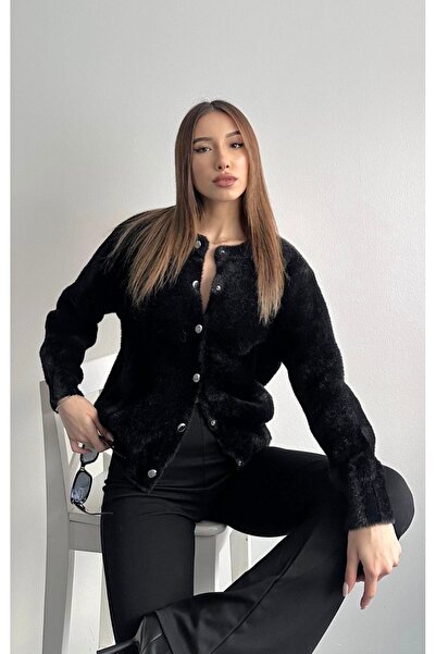 fujya Snap Fastener Beard Knitwear Cardigan