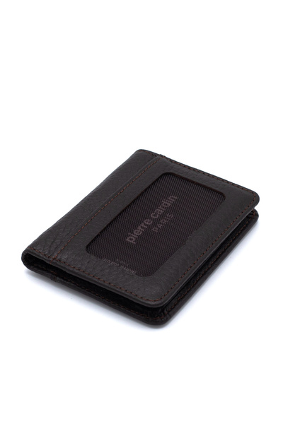 Pierre Cardin Brown Unisex Leather Card Holder 1252K6C