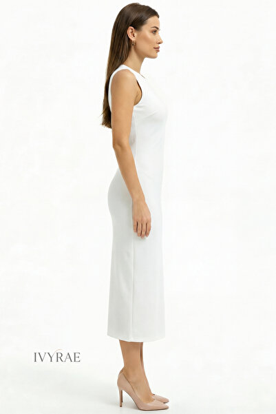 IVYRAE Γυναικείο μακρύ μεσοφόρι με χοντρό λουράκι από μπαμπού για το σπίτι, αναπνεύσιμο με απαλή υφή εφαρμοστό