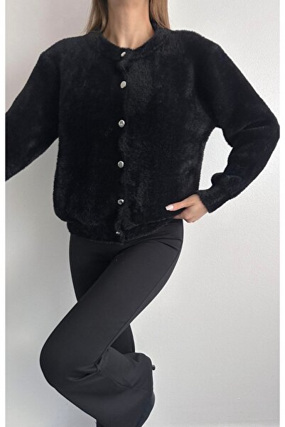 fujya Snap Fastener Beard Knitwear Cardigan