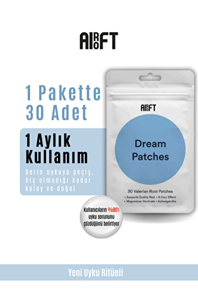 airoft Dream Bant – Gece Uykusunu Destekleyen Bitkisel Bant 30 Adet Yeni Nesil