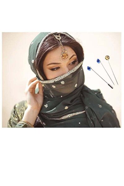 Generic Hijab Pins with Safety Caps, 30pcs Colorful Rhinestone Scarf/Brooch Pins