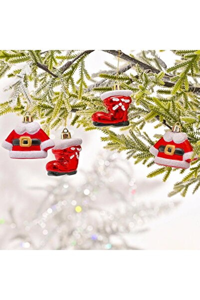 Bravo Hanging Christmas New Year Tree Ornament Santa Claus Clothes Christmas New Year Santa Clothes Ornament