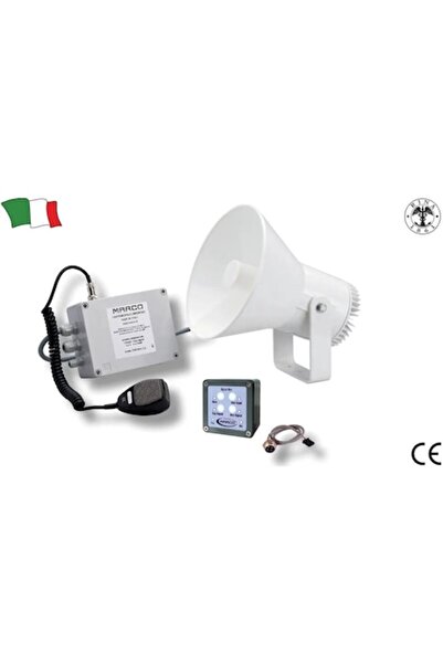 GFN Marine 12V Electric Loudspeaker with Horn, Voice Amplifier, Automatic Fog Signal, Integrated VHF and