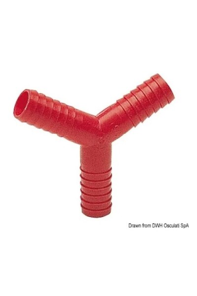 OSCULATI Conector Y din nailon, diametru 10 mm, 8-16 mm